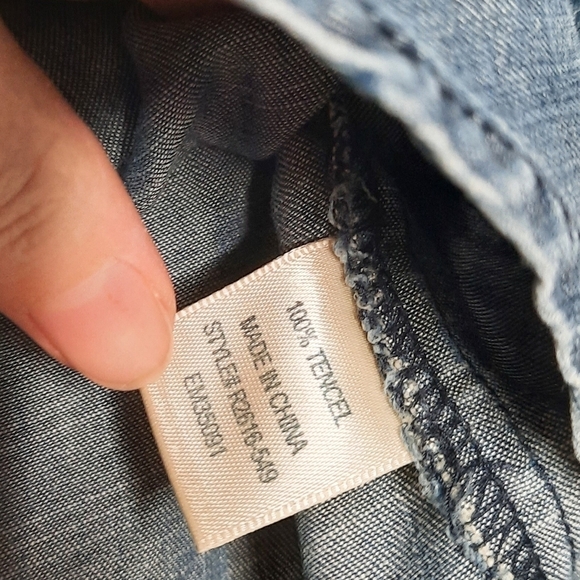 Bella Dahl Chambray Button Down Shirt S - Picture 6 of 6